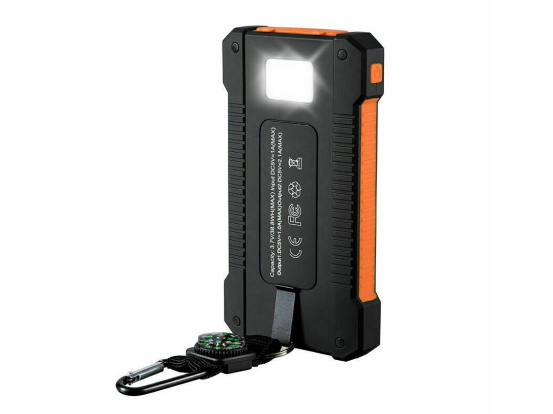 Solar Power Bank 10000mAh Double USB Solar Batterycharger External Battery Portable Charger Bateria Externa Pack for smart phone