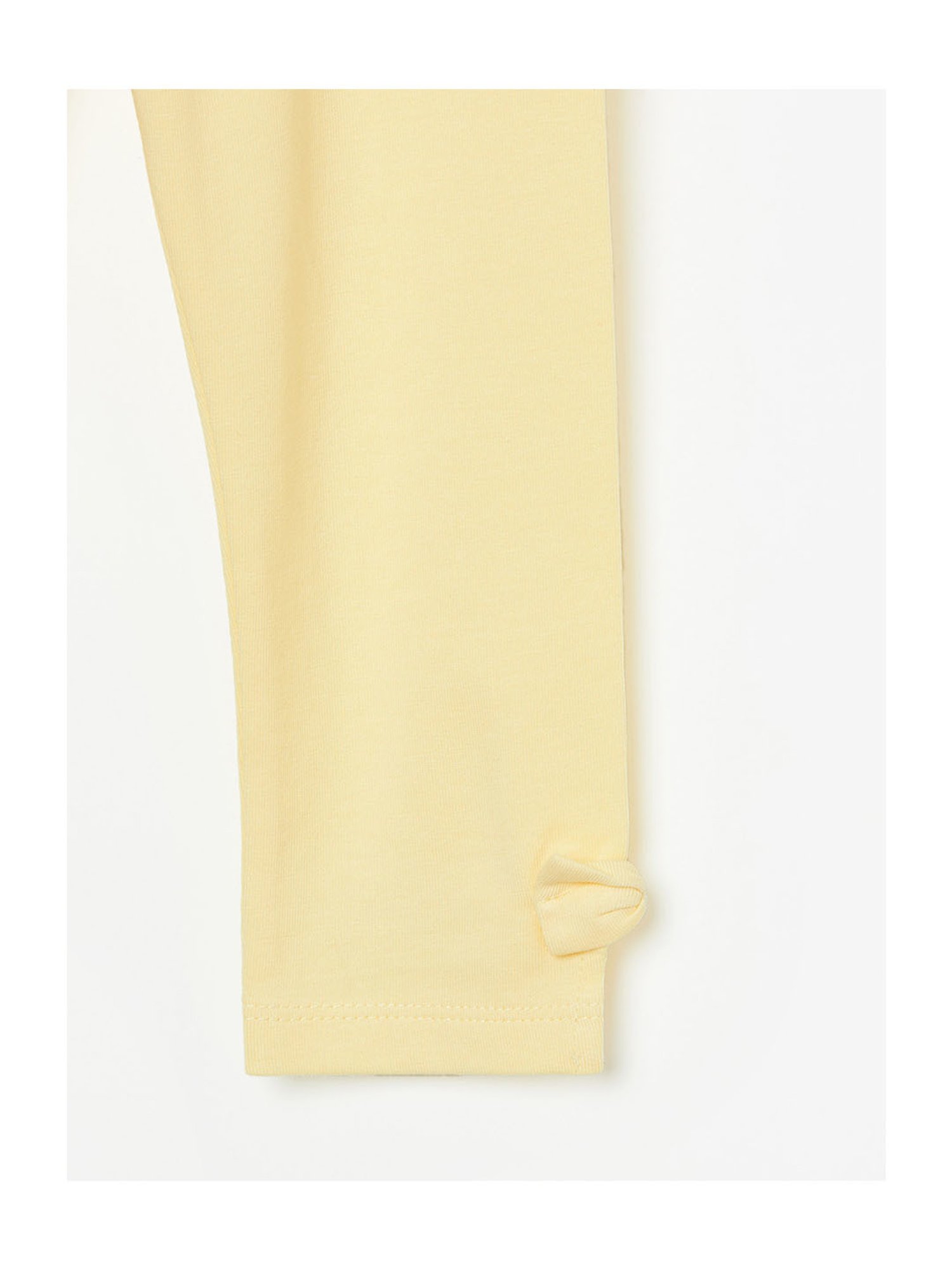 Juniors by Lifestyle Kids Yellow Solid Leggings