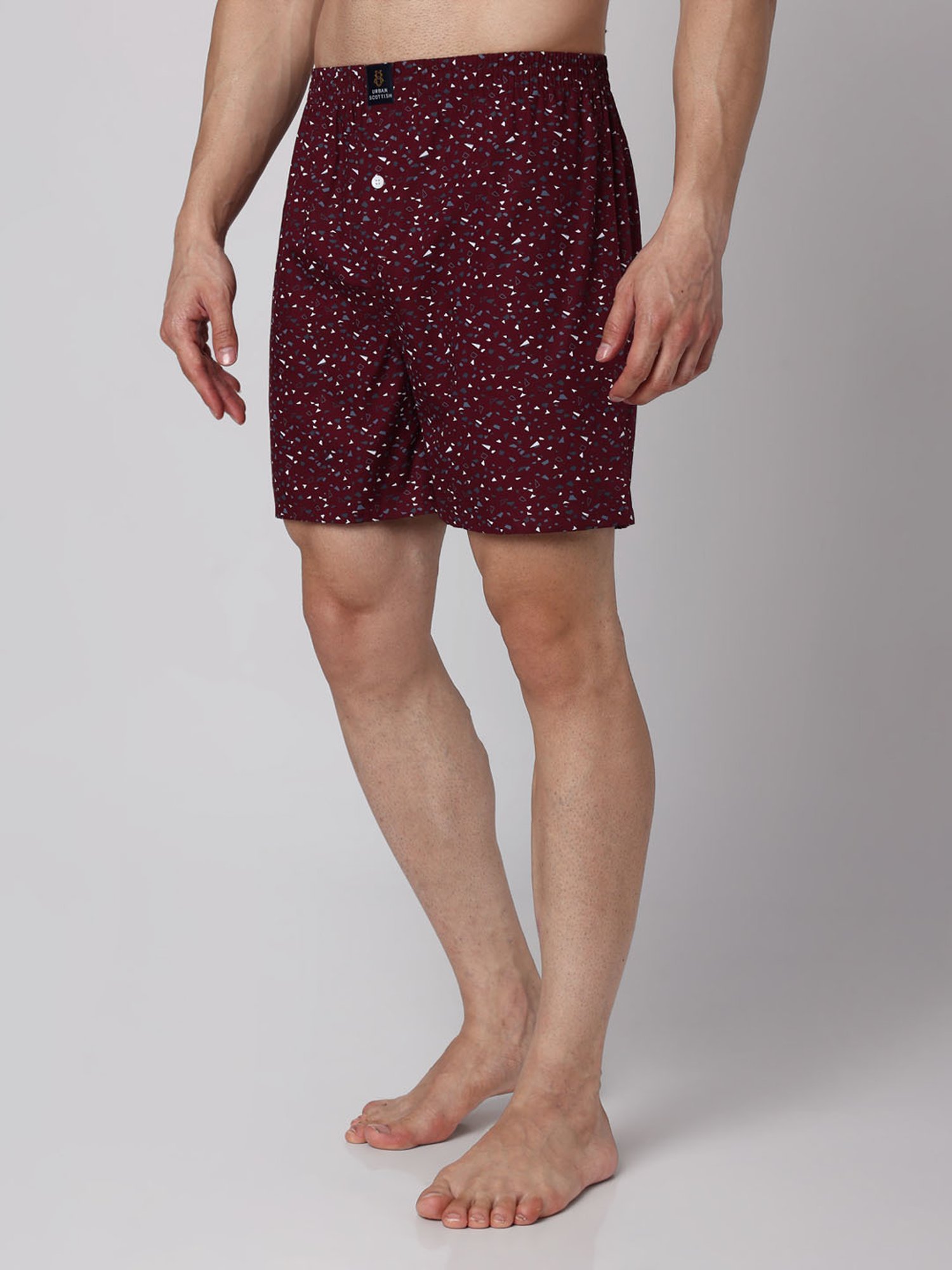 Urban Scottish Multi Cotton Regular fit Print Boxers-Pack of 3
