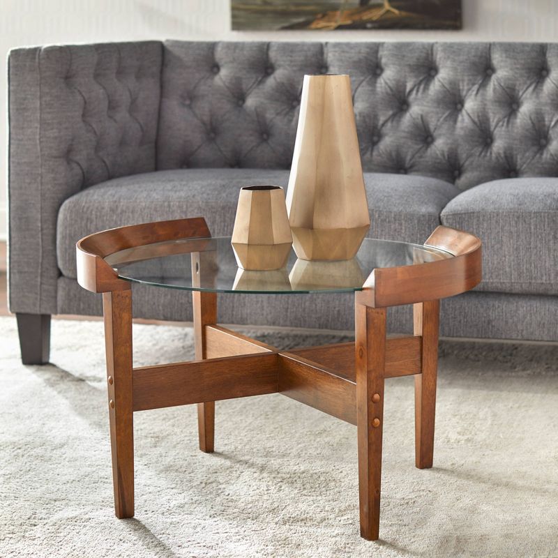 2pc Dayton Coffee and End Table Walnut - Lifestorey