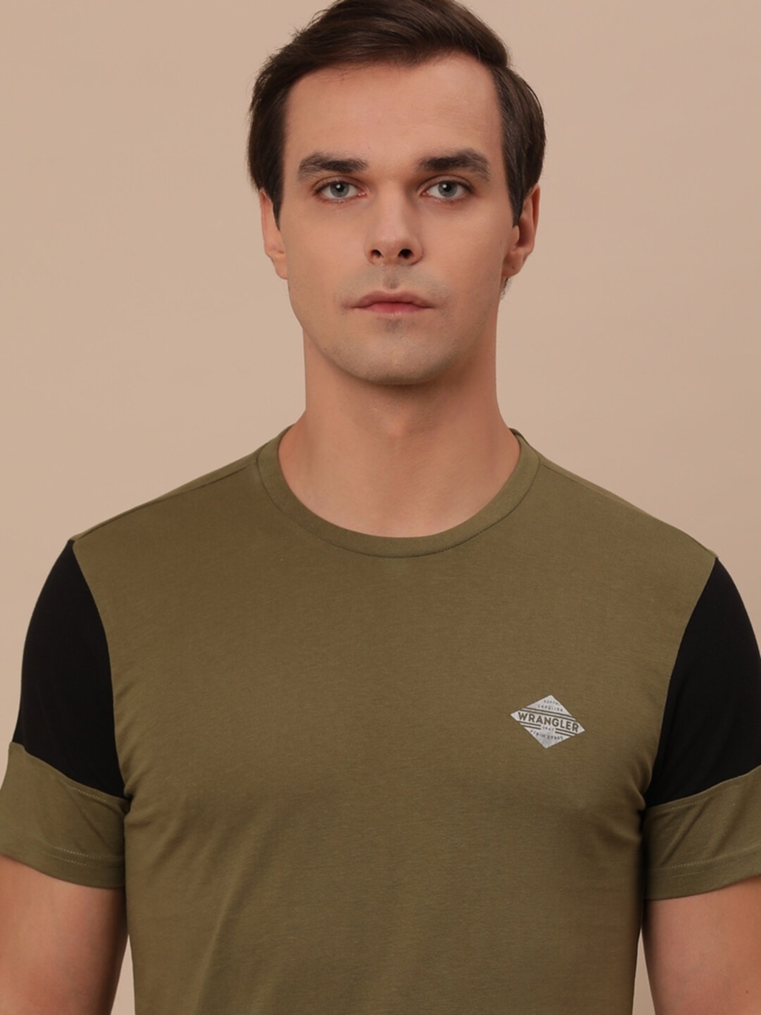 Wrangler Winter Moss Cotton Regular Fit T-Shirt