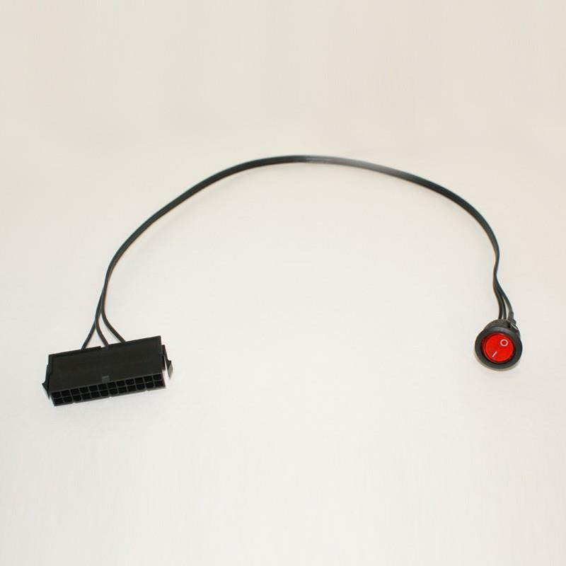 Jump Start EPS/ATX 24 Pin Power Supply Jumper On/Off Switch - Red Light (CAB285)