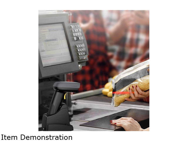 Inateck Barcode Scanner, QR Code Scanner with Smart Base, 2D, Wireless, Bluetooth, Read Screen, BCST-52 Black