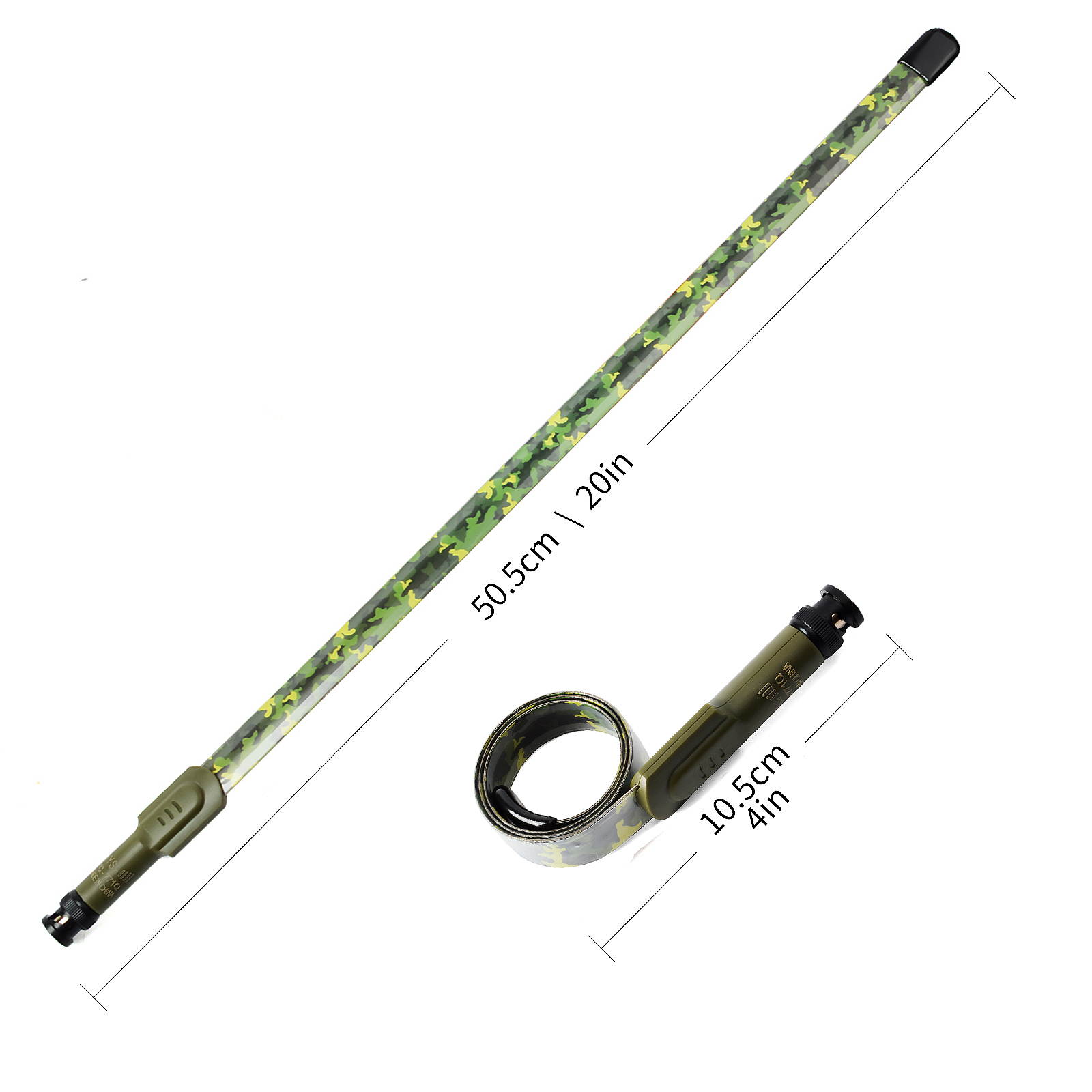 HYS CS Tactical Antenna BNC Dual Band 144/430Mhz 2m/70cm Foldable Camouflage Antenna for Kenwood TK300 TK320 ICOM IC-W32 IC-V80 Yaesu Vertex Two Way Radio