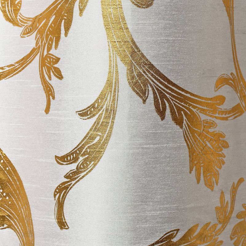 Tassel Shower Curtain with Fabric Liner Gold - Hookless