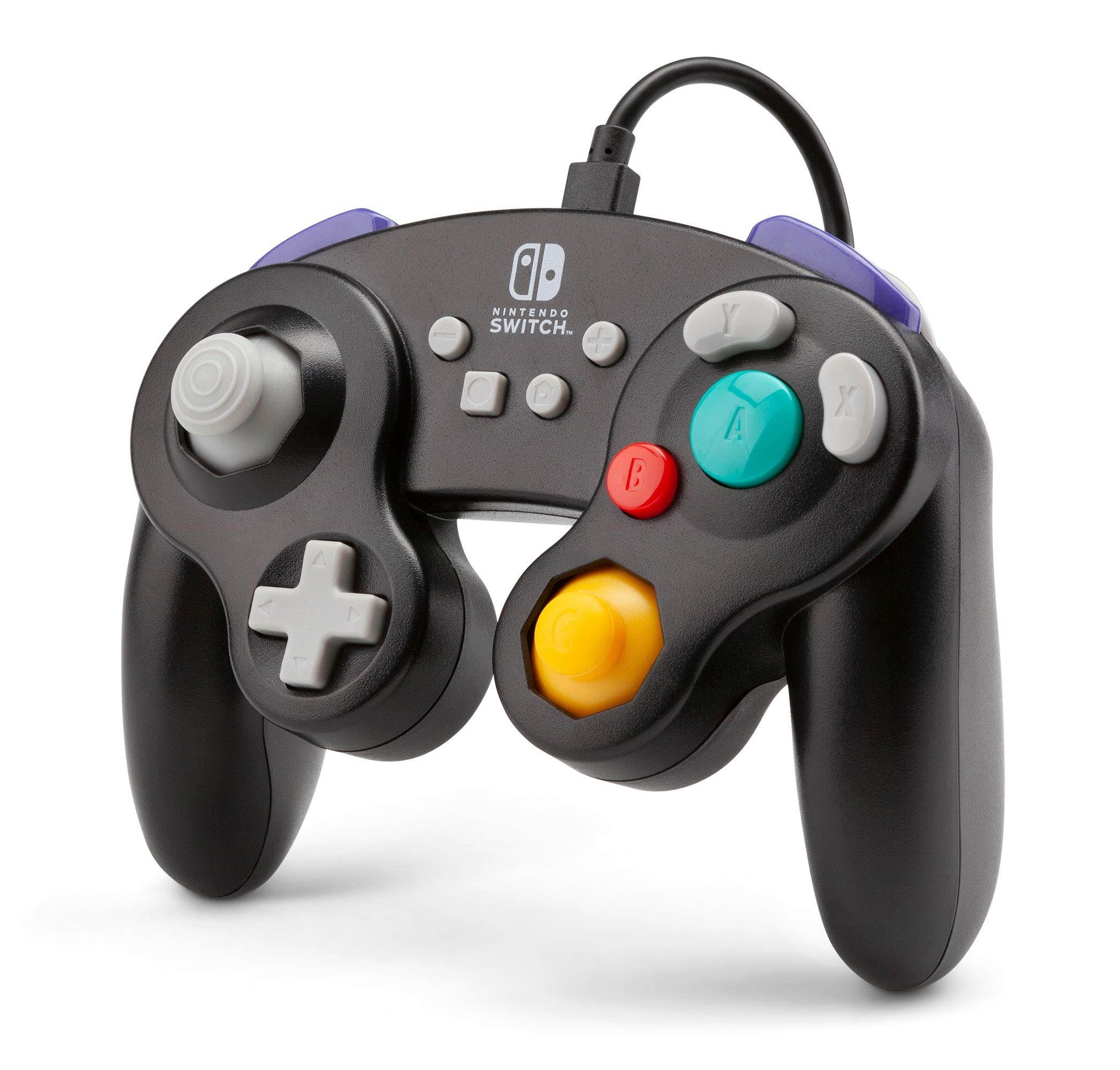 powera wired controller for nintendo switch  gamecube style: black  nintendo switch
