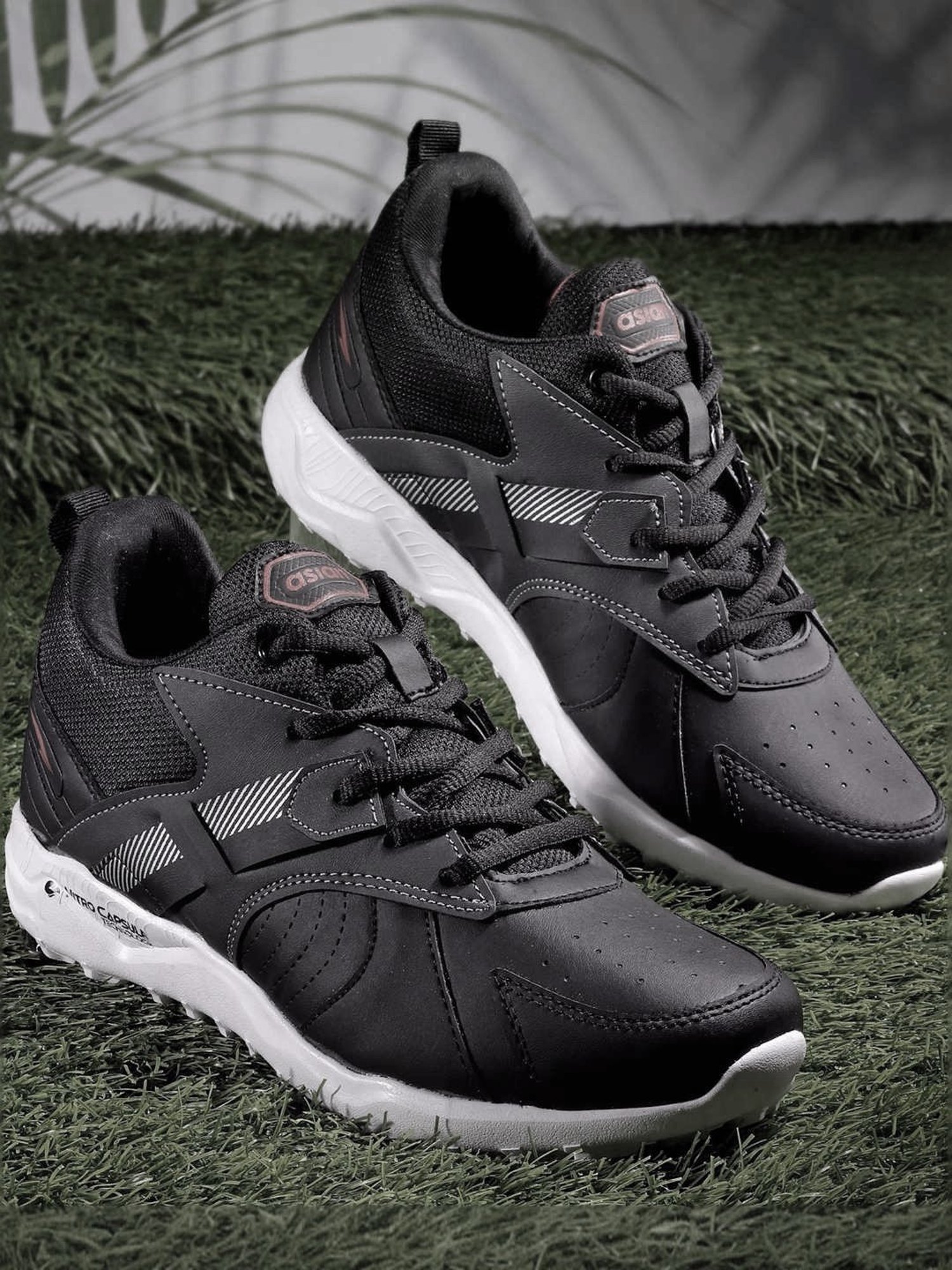 Asian Men's Grey Running Shoes