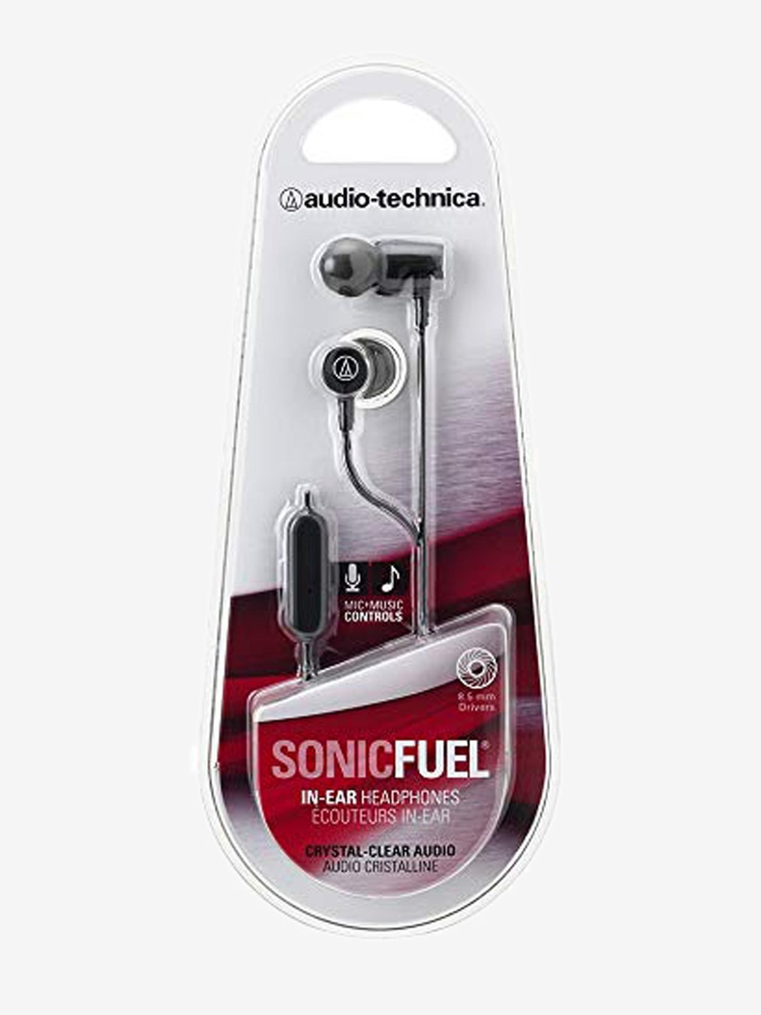 Audio-Technica Sonicfuel Ath-Clr100 Wired Earphones With Mic (Black)