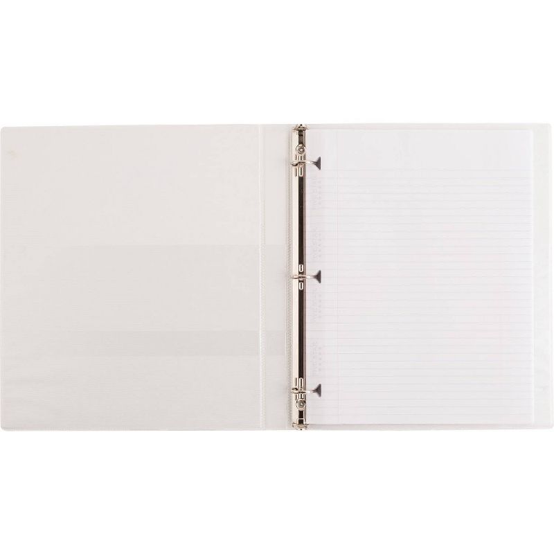 6pk 0.5" D Ring Binder White - up & up™