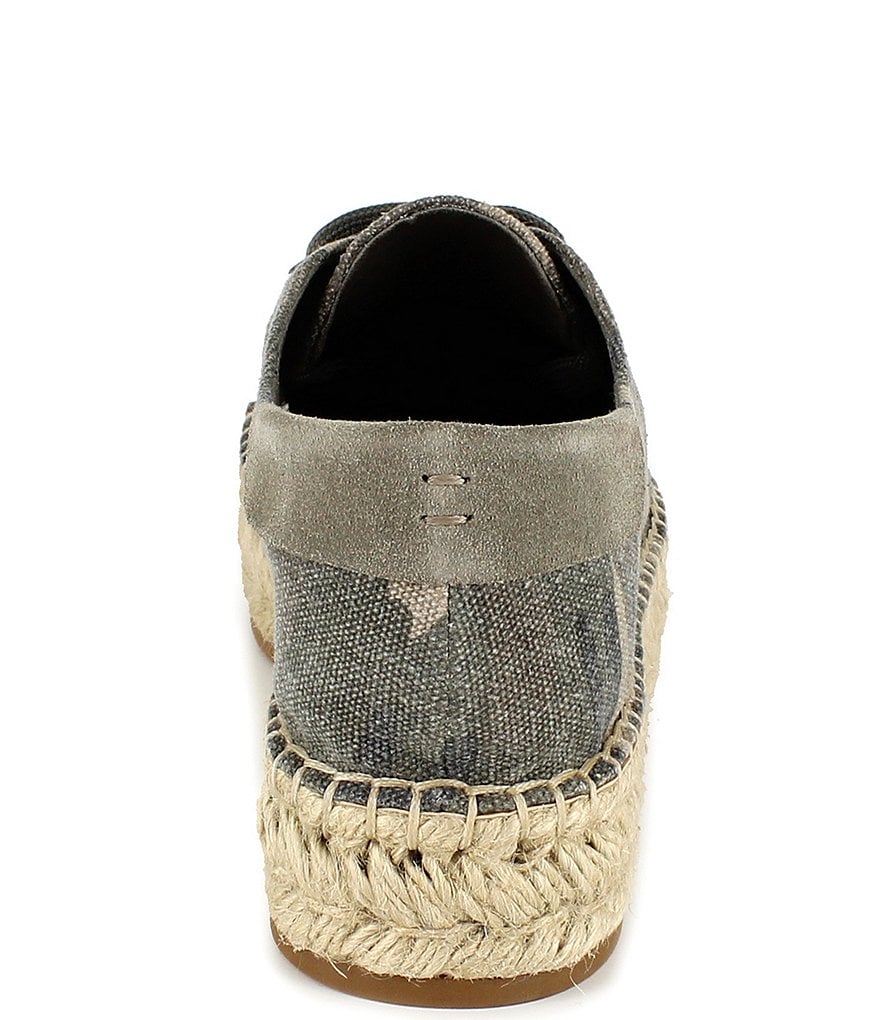 Splendid Laurel Camo Print Canvas Platform Espadrilles Sneakers