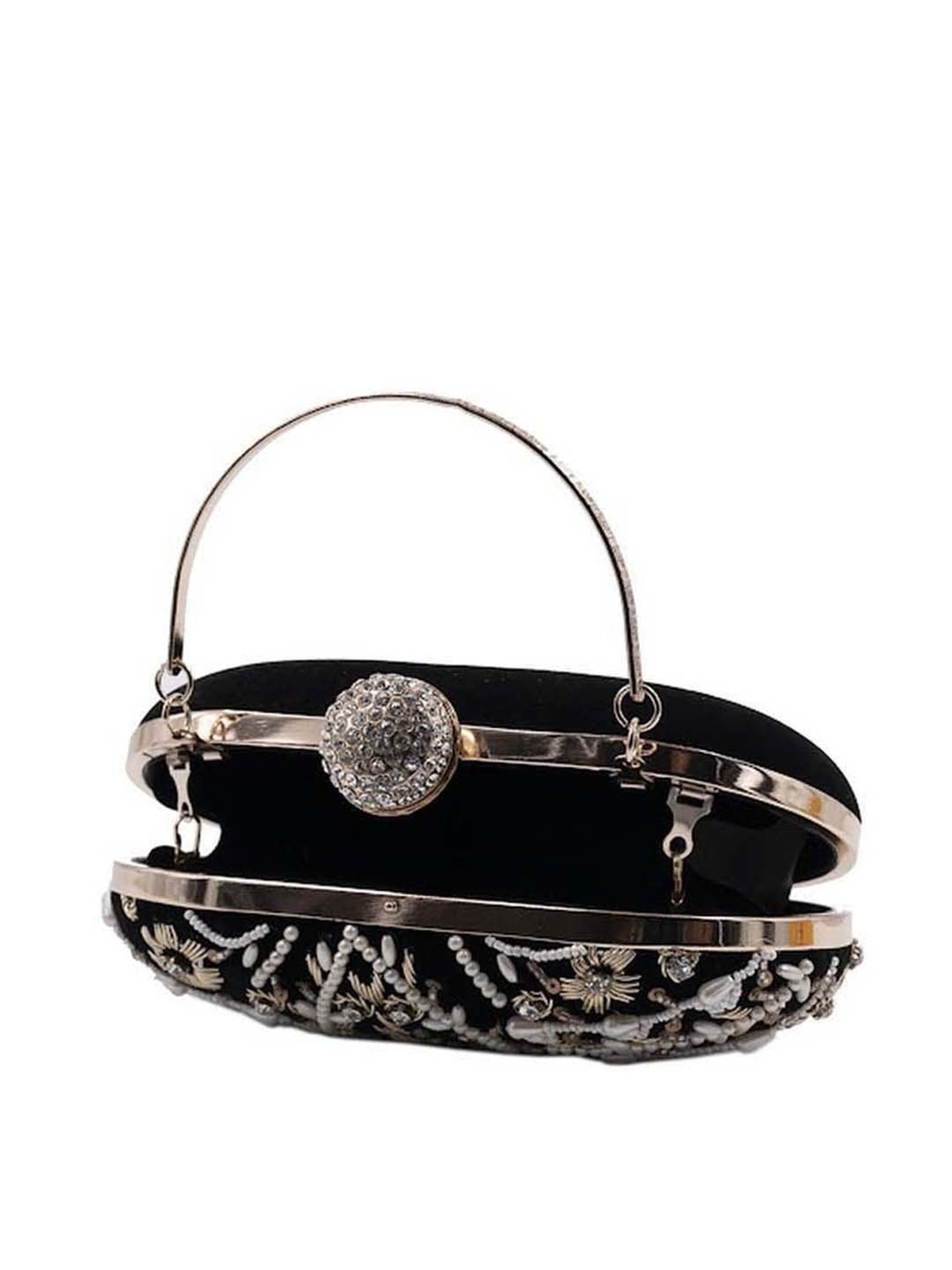 Sugarcrush Black Embellished Clutch