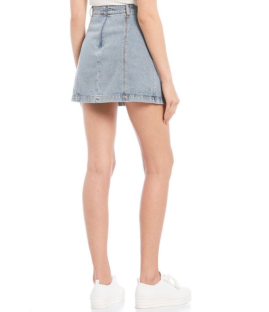 June & Hudson Frisco Denim Mini Skirt