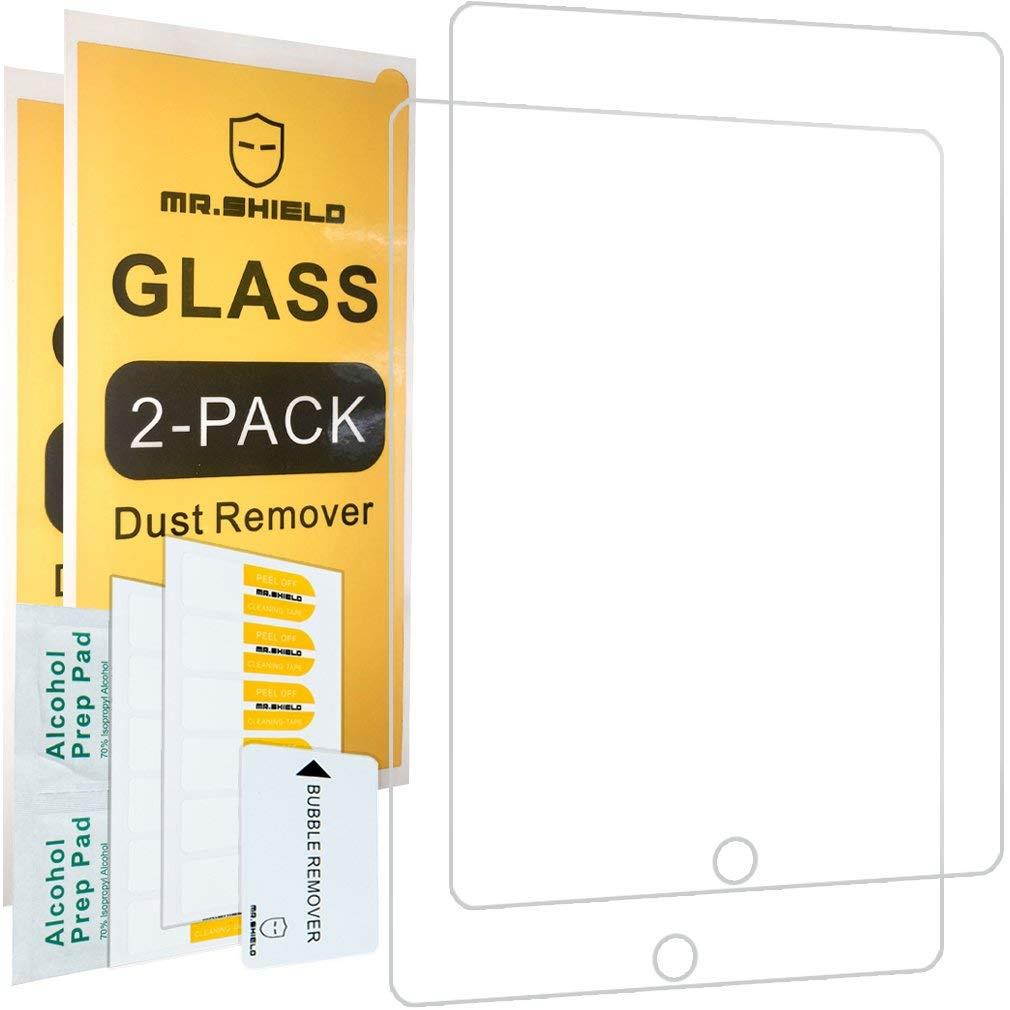 [2-PACK]-Mr Shield For Apple iPad 4, 3 & 2 Generation [Tempered Glass] Screen Protector [0.3mm Ultra Thin 9H Hardness 2.5D Round Edge] with Lifetime Replacement Warranty