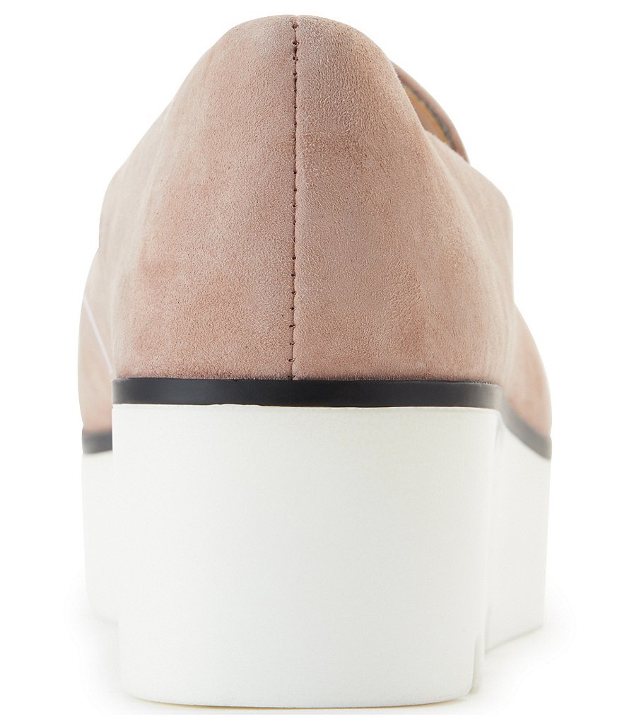 KARL LAGERFELD PARIS Bri Suede Jeweled Ornament Platform Loafers