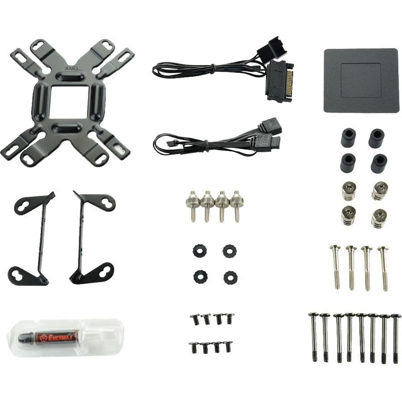 Enermax Liqmax III 240 RGB AIO CPU Liquid Cooler, AMD AM4/Intel LGA 1200/1151, Dual Chamber Pump, 12V 4-PIN RGB, 5-Yr Warranty