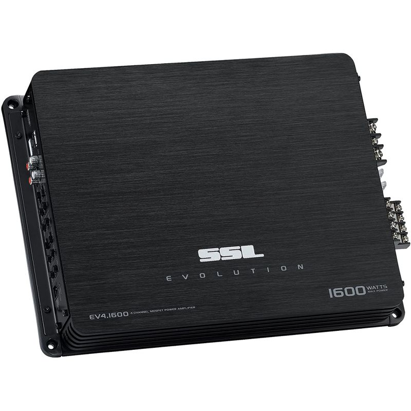 Sound Storm Labs Evolution EV4.1600 4 Channel 1600 Watt Bridgeable Class A/B Full Range Car Amplifier with MOSFET Power and Remote Subwoofer Control
