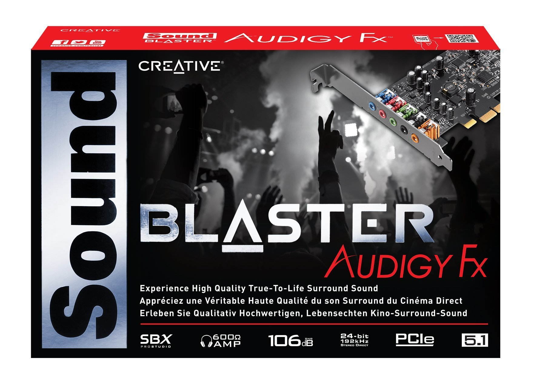 Creative Sound Blaster Audigy FX 5.1 Sound Card SB1570