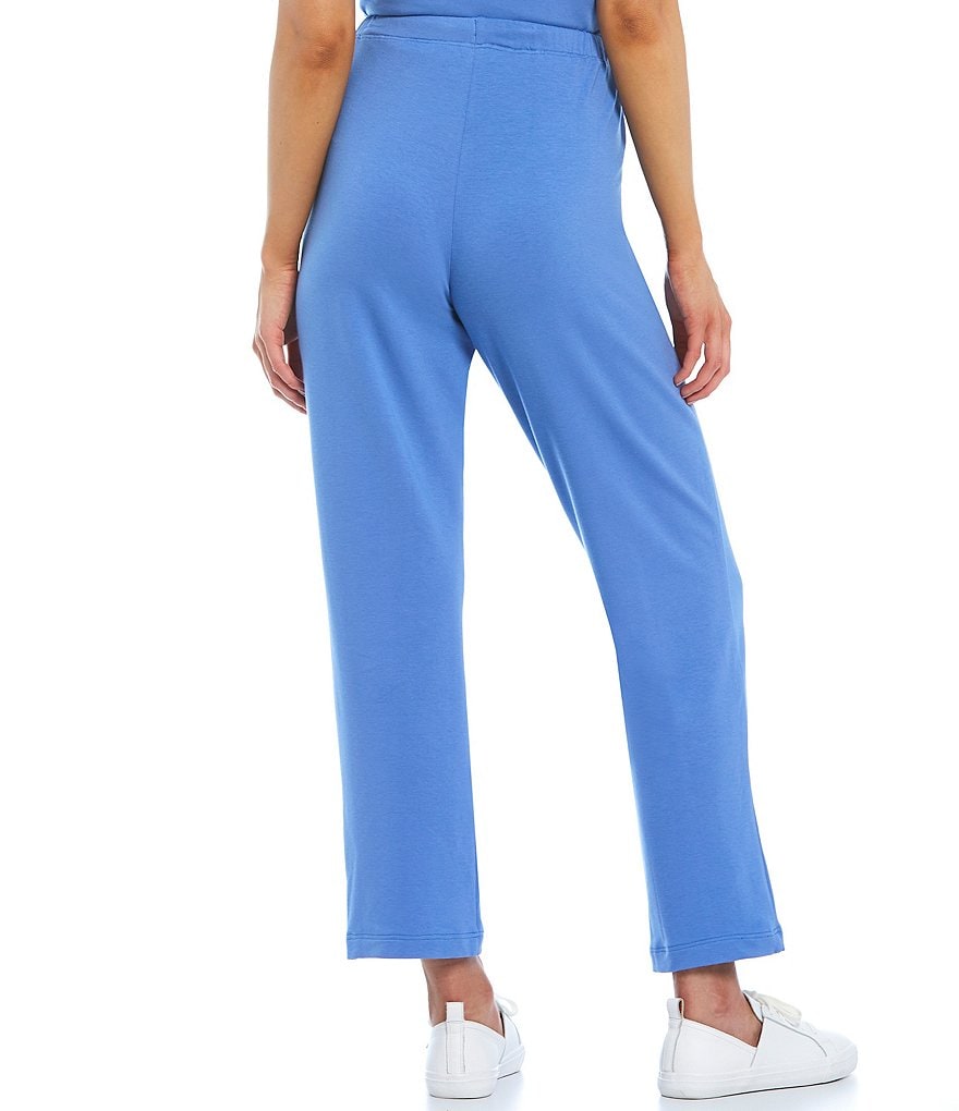 Caroline Rose French Terry Bamboo Straight Leg Drawstring Lounge Pant