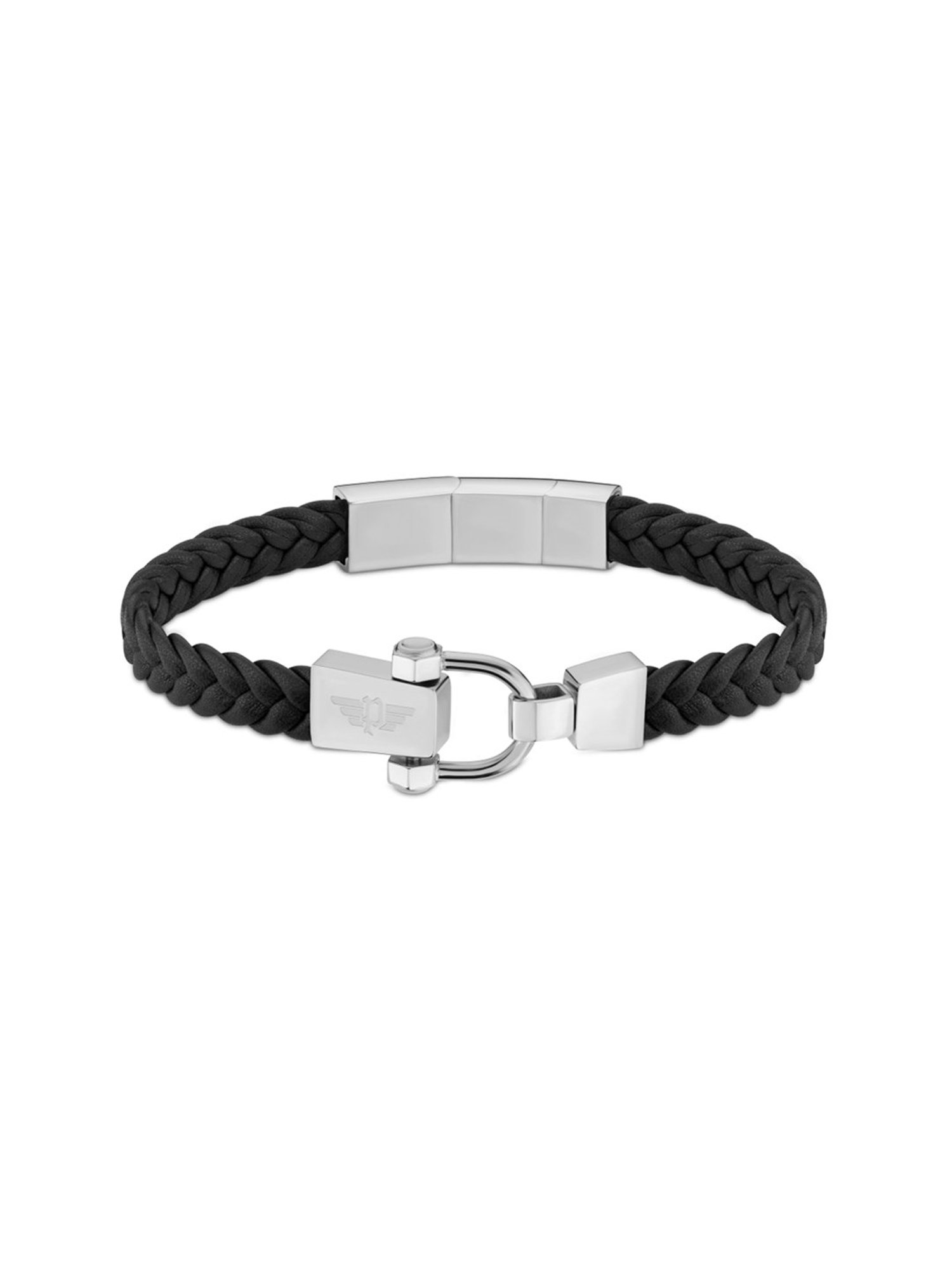 Bold by Priyaasi Trishul Rudraksh Silver-Plated Bracelet for Men