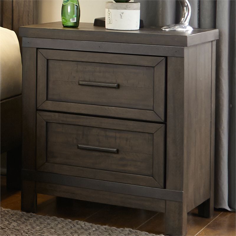 2 Drawer Night Stand in Brown - Liberty Furniture