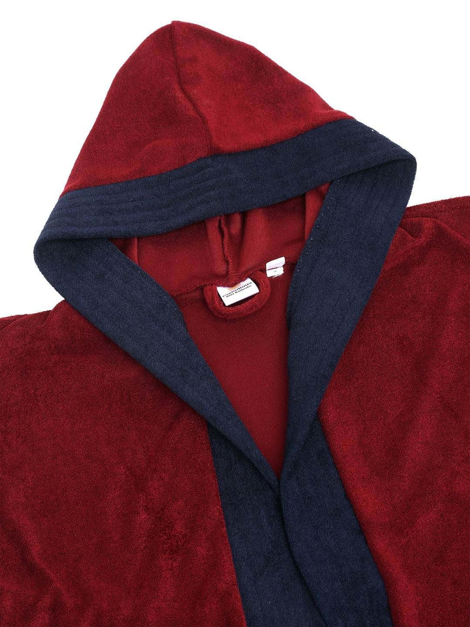 Creeva Melodious Black & Turkish Micro Terry 225 GSM Kids Hooded Bathrobe 4-5 Years With Pocket