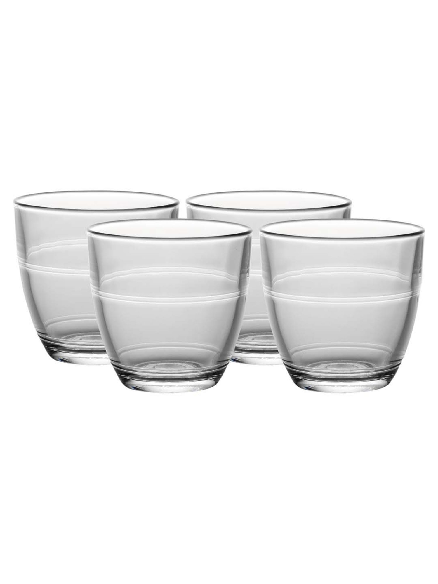 Duralex 'Gigogne' Transparent Glass 18.5 cm Tumbler (0.16 L) - Set of 4