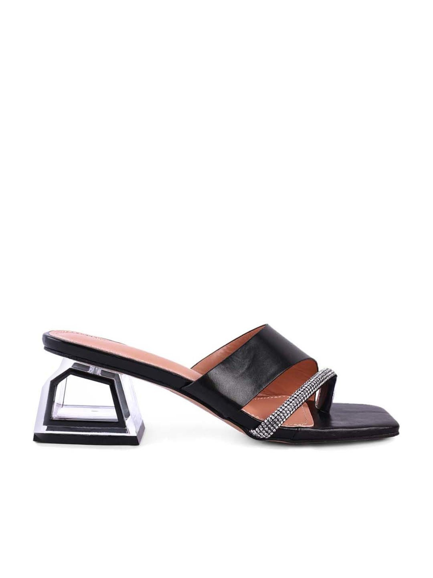 London Rag Women's Minimal Black Casual Sandals