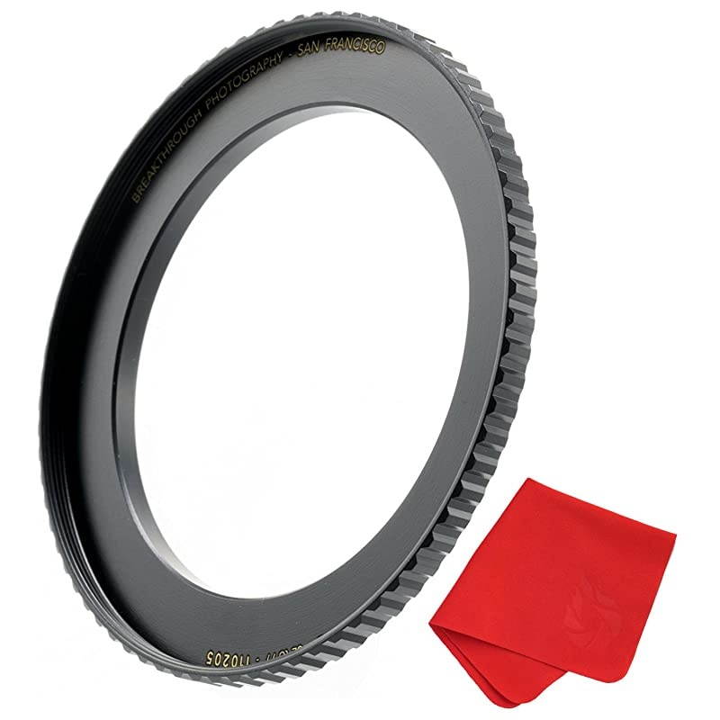 49mm to 82mm StepUp Lens Adapter Ring for Filters Made of CNC Machined Brass with Matte Black Electroplated Finish