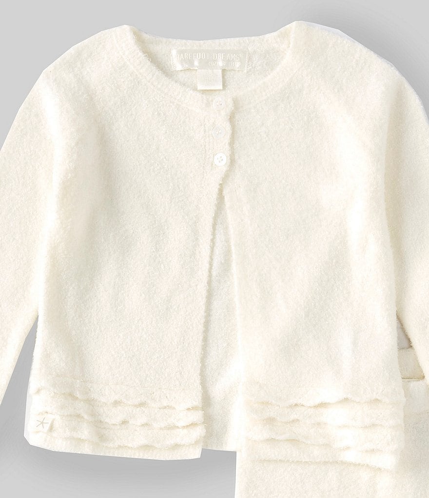 Barefoot Dreams Baby Girls 6-24 Months CozyChic Lite Heirloom Cardigan & Pant Set
