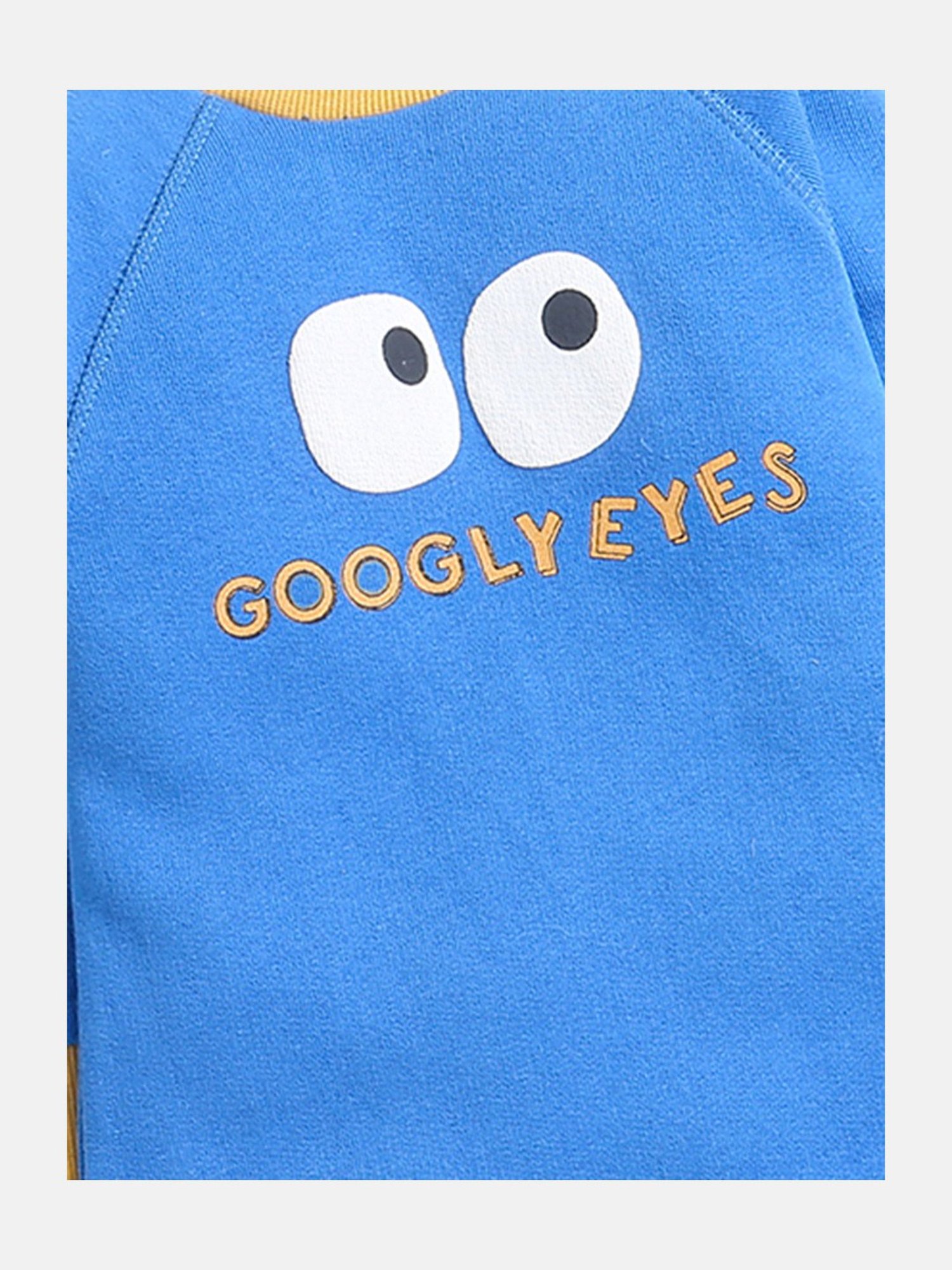 Nino Bambino Kids Blue Printed Full Sleeves Romper