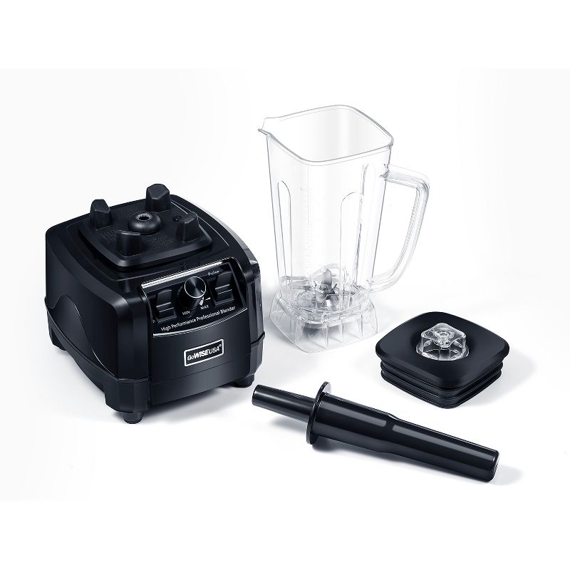 GoWise USA GW22503 Streamline Performance Professional Blender with Recipe Book, Black