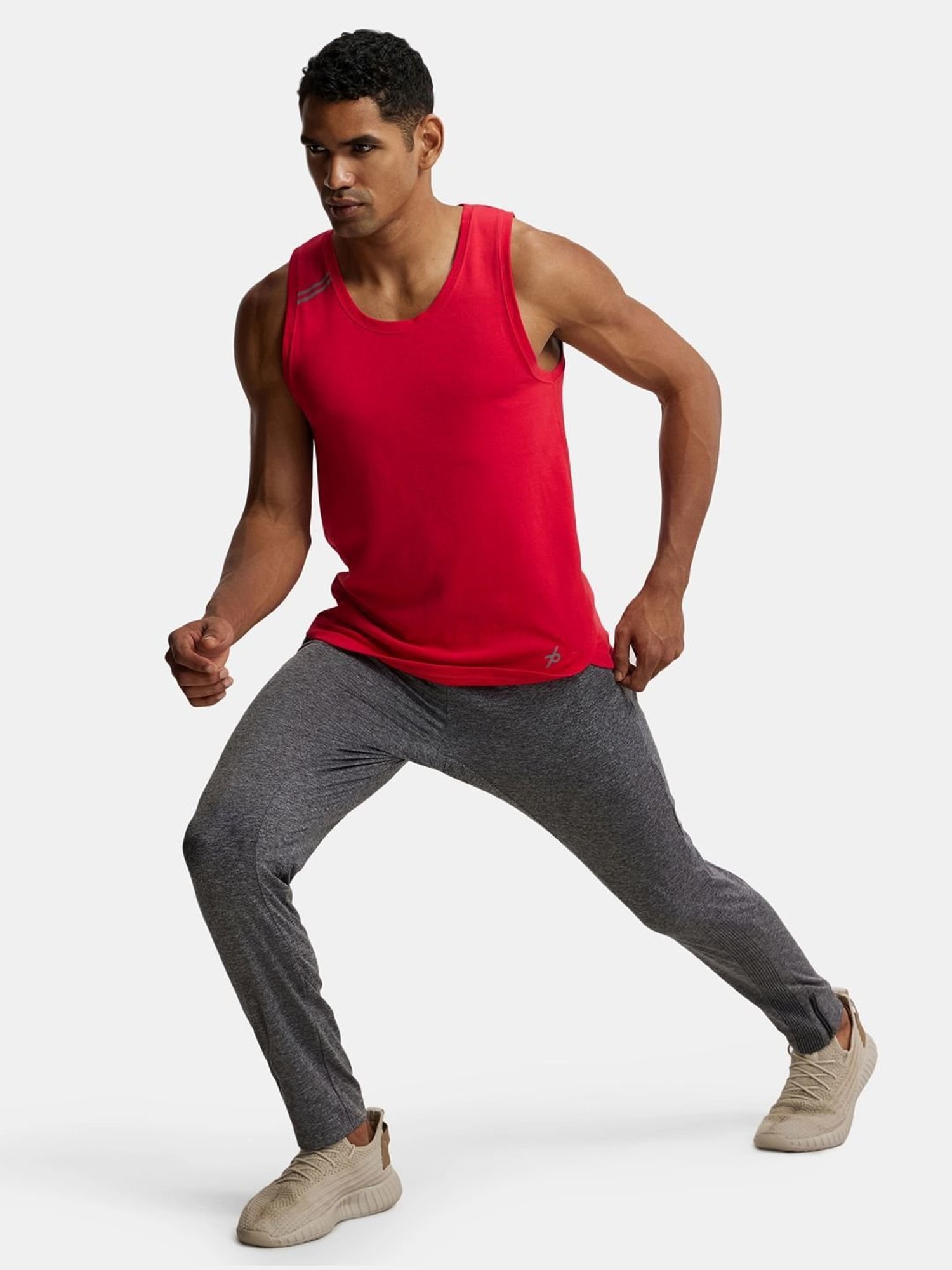 Basics Green Jogger Track Pant