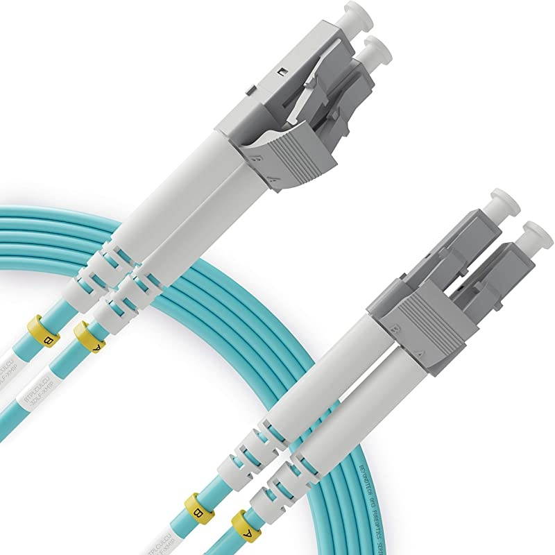 to OM3 Fiber Patch Cable Multimode Duplex 1m 3ft 50125um 10G LSZH Beyondtech PureOptics Cable Series