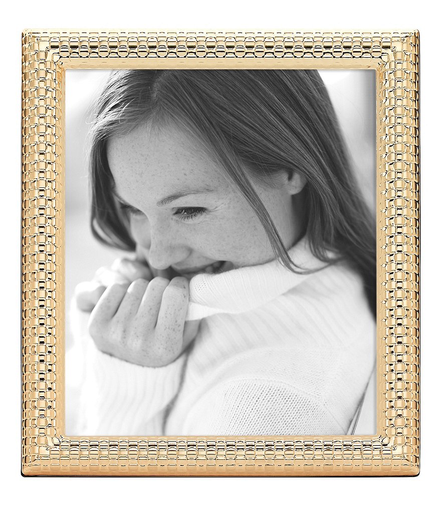 Reed & Barton Watchband Satin Gold Picture Frame