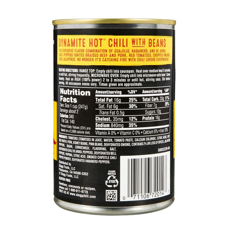 Stagg Chili Dynamite Hot Chili with Beans 15oz