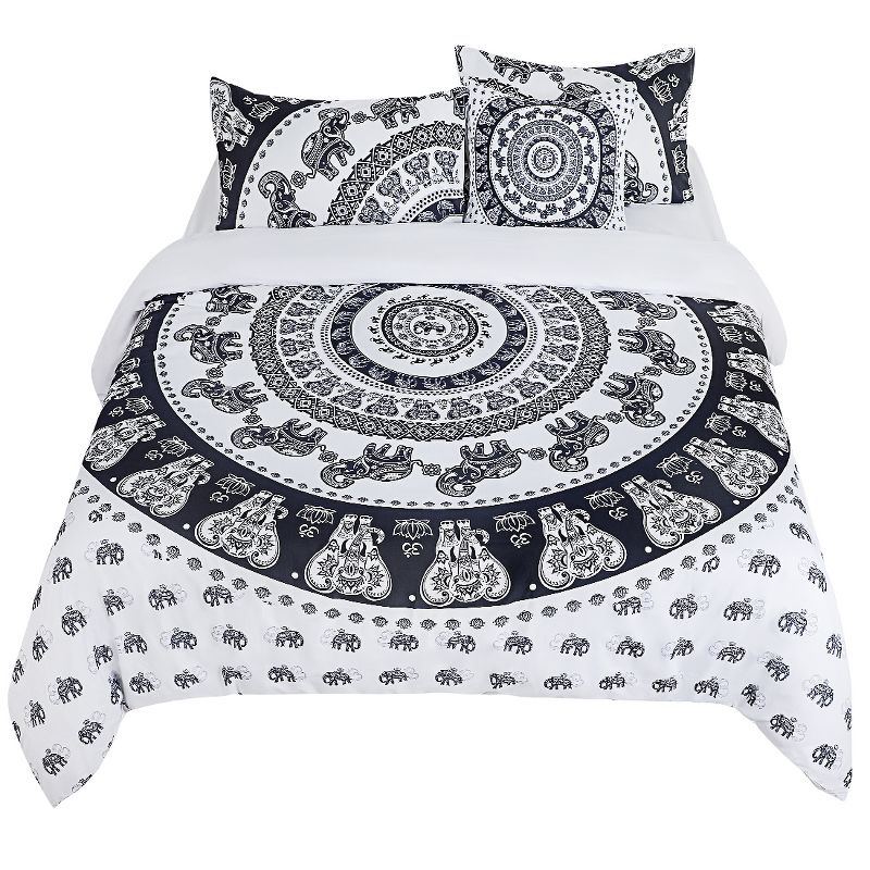 King Oakdale Duvet Cover Set Gray - Stone Cottage