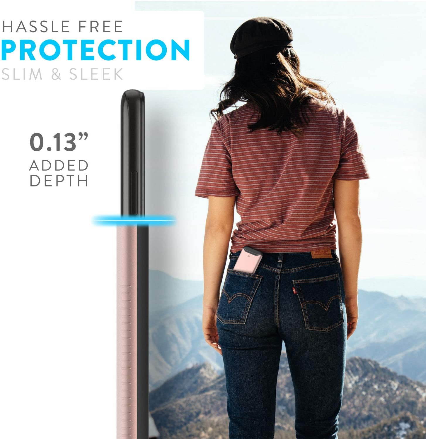 TUDIA Dual Layer Fit Designed for Moto G Power Case (2020), Motorola G Power Case, [Merge] Rugged Hard Back Heavy Duty Slim Protective Phone Case for Motorola Moto G Power (2020)