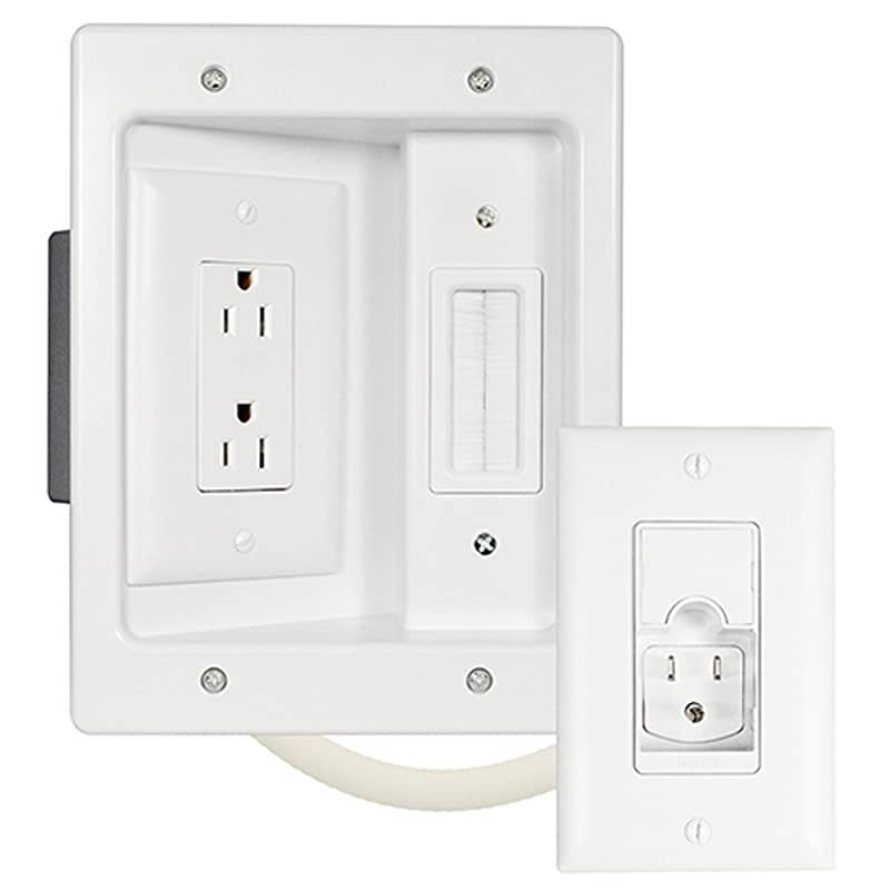 Home Office & Theater, in Wall TV Power Kit, White, CPT306WV1