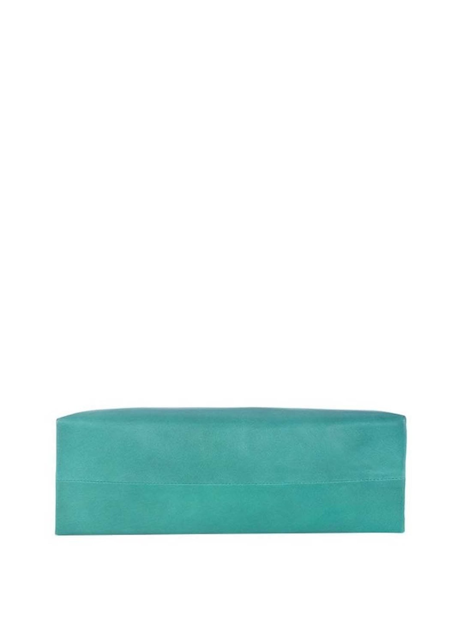 Tohl RP 1 Fini Turquoise Solid Leather Clutch