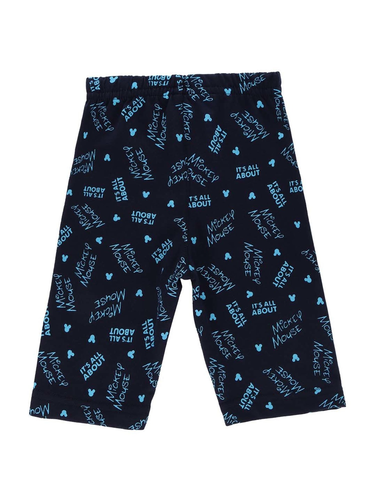 Bodycare Boys Orange & Navy Cotton Printed Capri (Pack of 2)