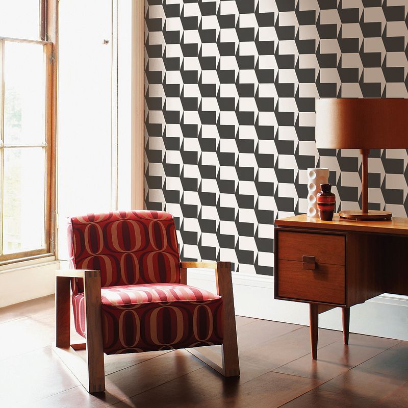 Tempaper Kids' Galaxy Self-Adhesive Removable Borders Wallpaper Out Of This World Black