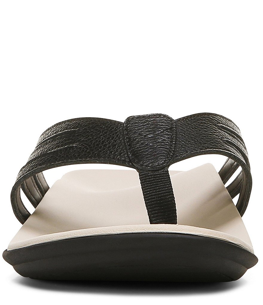 Vionic Alta Leather Thong Flat Sandals