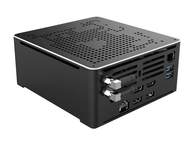 4K Mini PC,Desktop Computer,Intel Core I9 8950H,Windows 10 Pro/Linux,(Black),[HUNSN BY02],[4USB3.0/2USB2.0/2LAN/BT4.0/1DP1.2/1HDMI2.0/1TYPE-C/WiFI],(8G RAM/512G SSD)