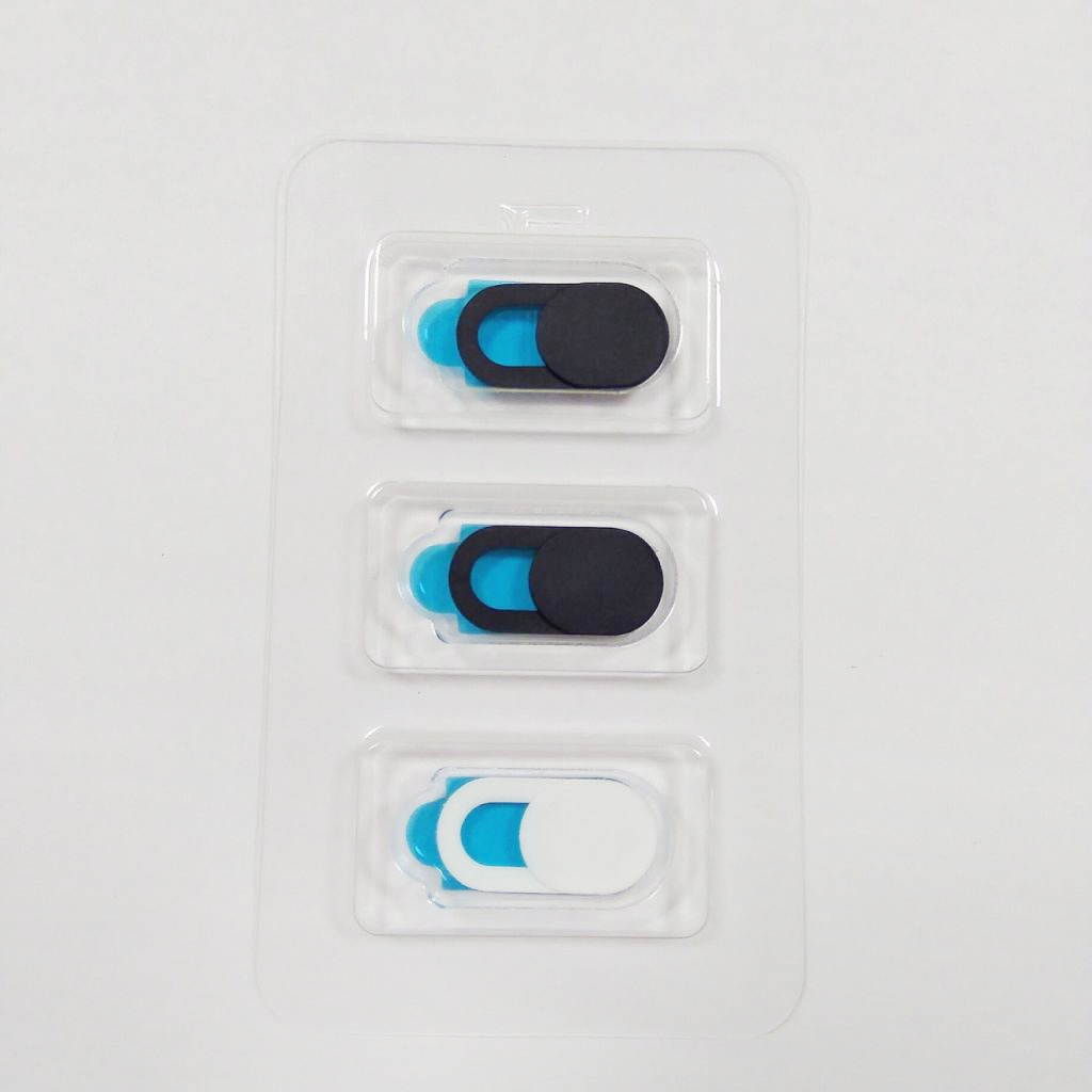 6x Webcam Cover Camera Privacy Slider Sticker for Phone Tablet 2Black+White