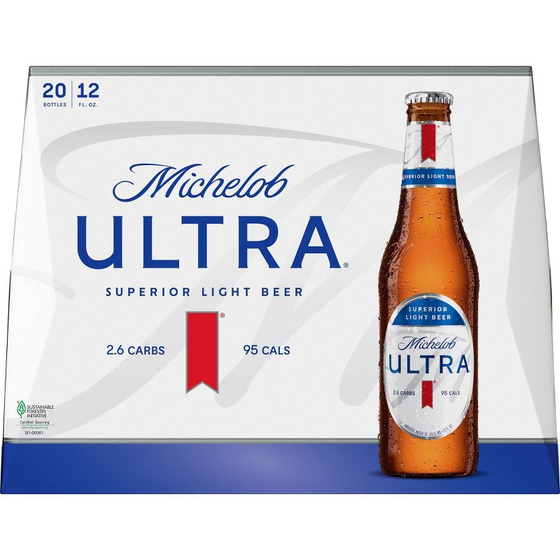 Michelob Ultra Superior Light Beer - 20pk/12 fl oz Bottles