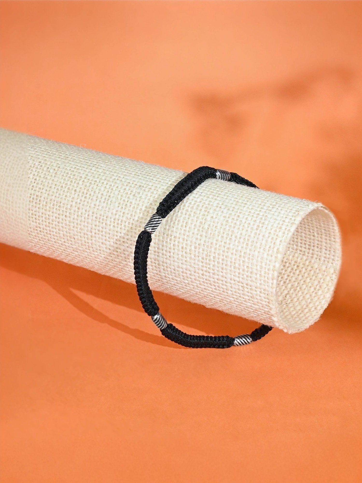 Touch925 Twisted Lines Silver Thread Anklet for Women