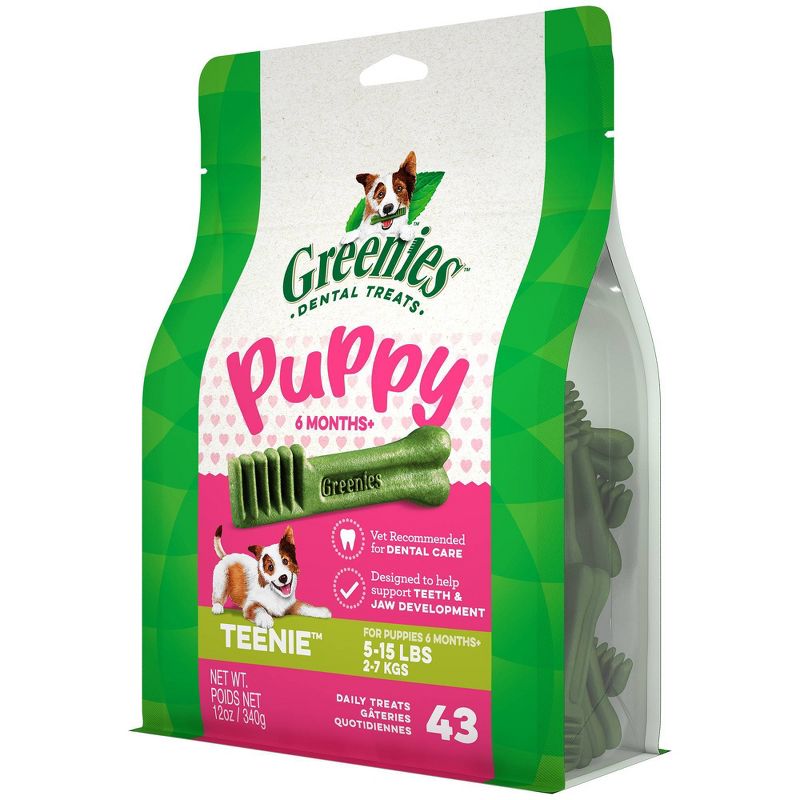 Greenies Puppy Teenie Chicken Dental Dog Treats - 43ct