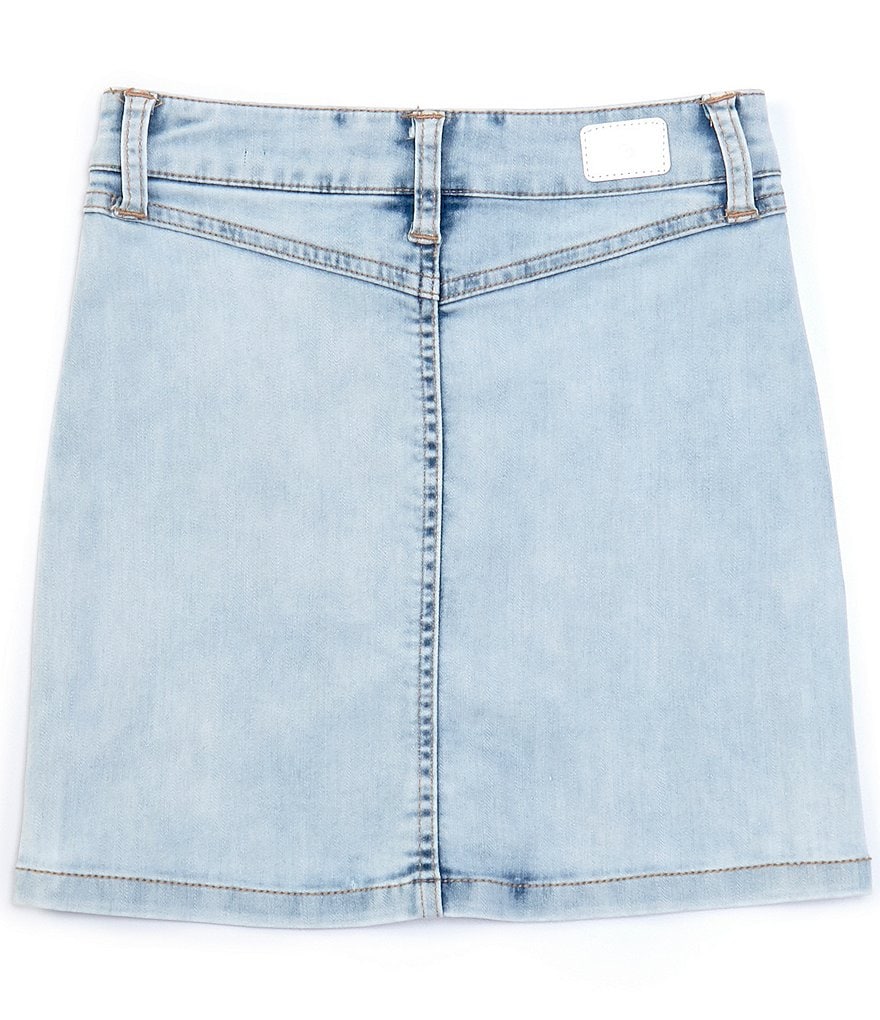 Celebrity Pink Big Girls 7-16 V-Yoke Denim Skirt