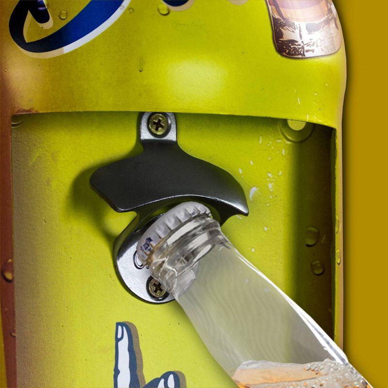 Free Beer Bottle Opener and Cap Catcher Yellow - Crystal Art Gallery