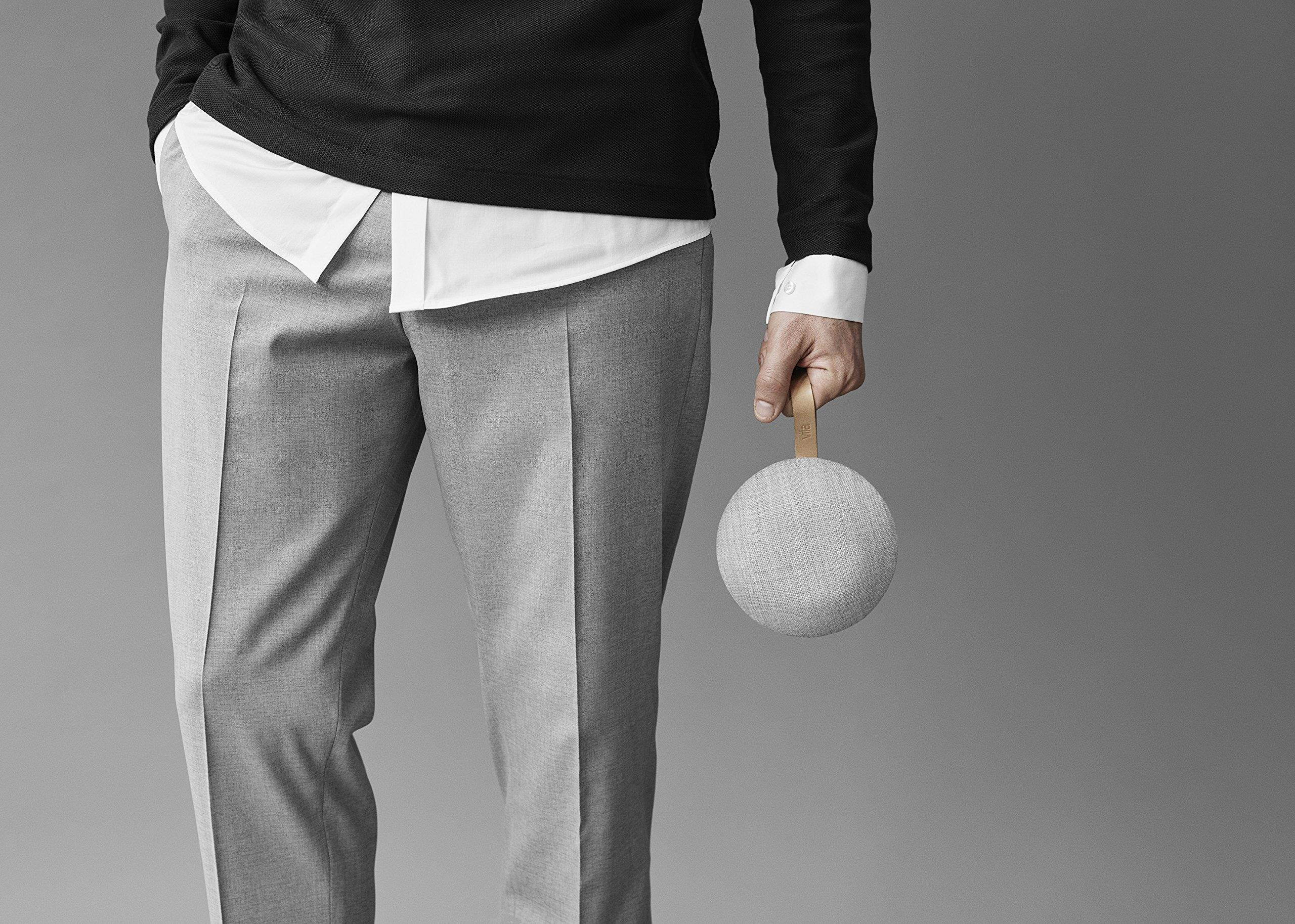 Vifa Reykjavik Sleek Compact HiFi Rechargeable Bluetooth Sandstone Grey Speaker